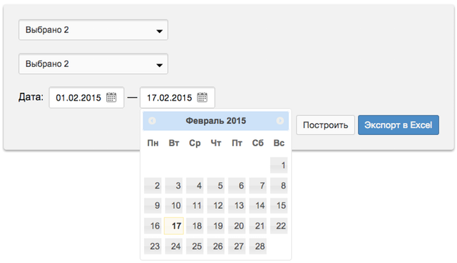 Популярность даты